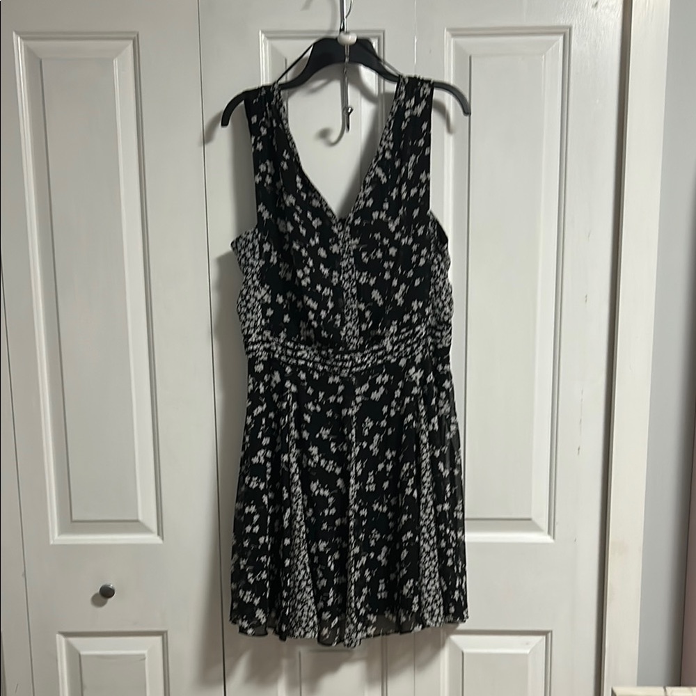 Simply Vera Vera Wang A-line Black and White Cocktail Dress